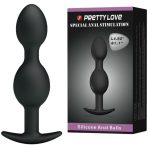 PRETTY LOVE - SILICONE ANAL BALLS 12.5 CM BLACK - imagine 2