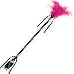 SECRETPLAY - BLACK AND FUCHSIA WHIP  FEATHER - imagine 2