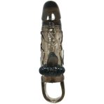 BAILE - BRAVE MAN PENIS COVER WITH CLIT AND ANAL STIMULATION DOUBLE BULLET BLACK 16.5 CM - imagine 2