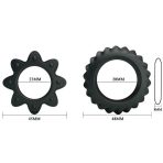 BAILE - KIT 2 RING FLOWERING SILICONE RINGS - imagine 5