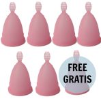 NINA KIKÍ - MENSTRUAL CUP PINK SIZE S 6 + 1 FREE - imagine 5