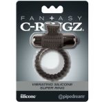 FANTASY C-RINGZ - BLACK SILICONE VIBRATING RING - imagine 3