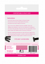 BYE-BRA - OPEN BACK BRA ADAPTER BLACK  WHITE - imagine 2