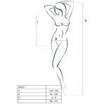 PASSION - WOMAN BS035 WHITE BODYSTOCKING ONE SIZE - imagine 2