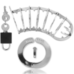 METAL HARD - PENIS CAGE WITH SECURITY LOCK 14 CM - imagine 2