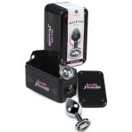 SECRETPLAY - PLUG ANAL TRANSPARENT ALUMINUM 8 CM - imagine 2