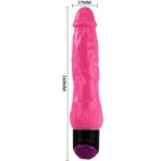 BAILE - COLORFUL SEX REALISTIC VIBRATOR PINK 24 CM - imagine 2