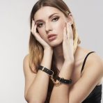 BIJOUX - INDISCRETS MAZE HANDCUFFS BLACK BRACELETS - imagine 3