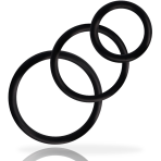 ADDICTED TOYS - RINGS SET FOR PENIS BLACK - imagine 2