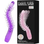 BAILE - FLEXI VIBE SENSUAL SPINE BENDABLE VIBRATING DILDO LILAC 23.5 CM - imagine 3