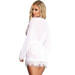 SUBBLIME - BABYDOLL BLANCO MANGA LARGA Y CON FLECOS S/M - imagine 3