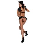 ME-SEDUCE BABETTE SET NEGRO L/XL - imagine 2