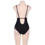 SUBBLIME - QUEEN PLUS TEDDY WITH CLEARS AND FRINGES BLACK - imagine 3
