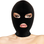 DARKNESS - BDSM SUBMISSION MASK MOUTH AND EYES BLACK - imagine 2