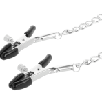 DARKNESS - COLLAR WITH NIPPLE CLAMPS BLACK - imagine 3