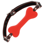 DARKNESS - RED BONE SILICONE GAG - imagine 2