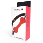 DARKNESS - RED BONE SILICONE GAG - imagine 4