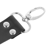 DARKNESS - LEATHER HANDCUFFS FOR FOOT AND HANDS BLACK - imagine 3