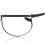 FETISH SUBMISSIVE HARNESS - BLACK DOUBLE PENETRATION - imagine 3