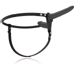 FETISH SUBMISSIVE HARNESS - BLACK DOUBLE PENETRATION - imagine 4