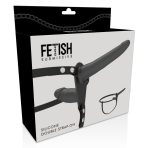 FETISH SUBMISSIVE HARNESS - BLACK DOUBLE PENETRATION - imagine 5