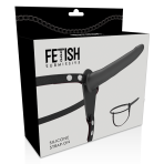 FETISH SUBMISSIVE HARNESS - BLACK SILICONE 15 CM - imagine 5
