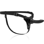 FETISH SUBMISSIVE HARNESS - BLACK SILICONE REALISTIC 16 CM - imagine 3