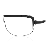 FETISH SUBMISSIVE HARNESS - BLACK SILICONE REALISTIC 16 CM - imagine 4