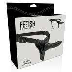 FETISH SUBMISSIVE HARNESS - BLACK SILICONE REALISTIC 16 CM - imagine 5