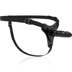 FETISH SUBMISSIVE HARNESS - REALISTIC BLACK SILICONE 15 CM - imagine 4