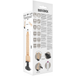 BASECOCK - VIBRADOR REALÍSTICO CONTROL REMOTO NATURAL CON TESTÍCULOS 19.5 CM -O- 4 CM - imagine 5