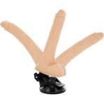 BASECOCK - VIBRADOR REALÍSTICO ARTICULABLE CONTROL REMOTO NATURAL 18.5 CM -O- 4 CM - imagine 3