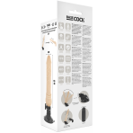 BASECOCK - VIBRADOR REALÍSTICO CONTROL REMOTO NATURAL 19.5 CM -O- 4 CM - imagine 5