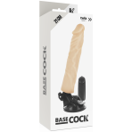 BASECOCK - VIBRADOR REALÍSTICO CONTROL REMOTO NATURAL 21 CM -O- 4 CM - imagine 4