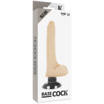 BASECOCK - VIBRADOR REALÍSTICO 2-1 NATURAL 18.5 CM -O- 4 CM - imagine 5