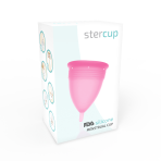 STERCUP - FDA SILICONE MENSTRUAL CUP PINK - SIZE L - imagine 5