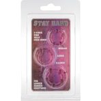 SEVEN CREATIONS - SET OF THREE PINK PENIS RINGS - imagine 2