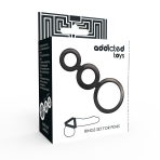 ADDICTED TOYS - RINGS SET FOR PENIS - SMOKED - imagine 4