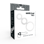 ADDICTED TOYS - RINGS SET FOR PENIS TRANSPARENT - imagine 4