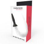 DARKNESS - SILICONE ANAL PLUG WITH WHITE TAIL - imagine 3
