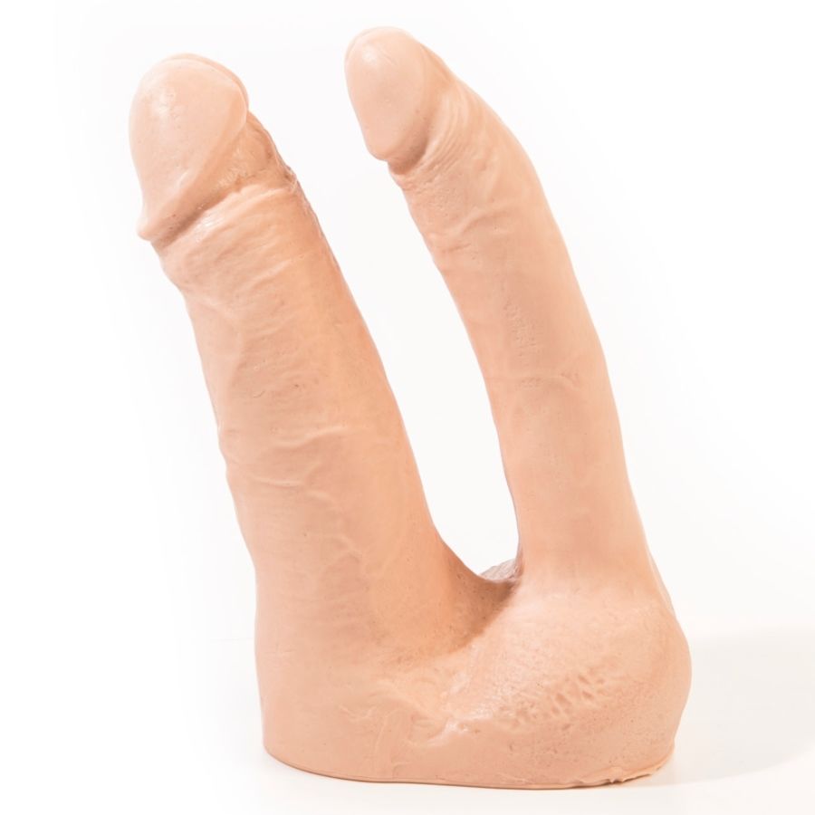 img_85750_43649359f5110bb2f000dab74fe69f67_1.jpg PINK ROOM - ARTHUS REALISTIC DOUBLE DILDO FLESH 17CM/15.5CM - imagine 1