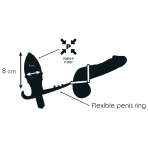 ADDICTED TOYS - ANAL PLUG WITH DOUBLE BLACK RING - imagine 3