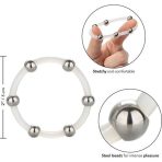 CALEXOTICS - STEEL BEADED SILICONE RING XL - imagine 4