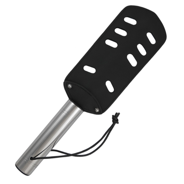 img_90276_abdb424faab7a60e76d8b1e7b0a699cc_1.png METAL HARD - THE PADDLE ORIGINAL LEATHER AND METAL - WITH HOLES - imagine 1