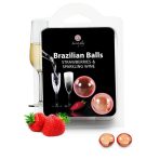 SECRETPLAY - STRAWBERRY AND CHAMPAGNE BRAZILIAN BALLS SET - imagine 2