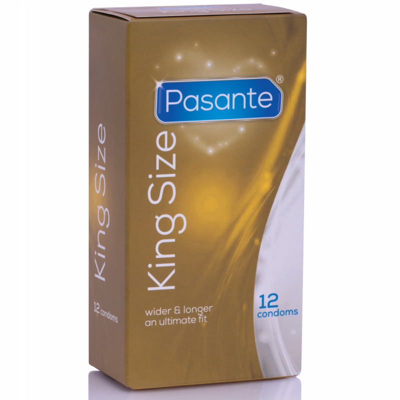 img_91833_a42ee7200eb2d6a33525d47e2bee744b_1.png PASANTE - CONDOMS KING MS LONG AND WIDTH 12 UNITS - imagine 1