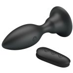 MR PLAY - ANAL PLUG WITH VIBRATION BLACK REMOTE CONTROL - imagine 2