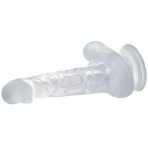 BAILE - REALISTIC DILDO WITH SUCTION CUP AND TESTICLES 16.7 CM TRANSPARENT - imagine 3