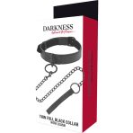 DARKNESS - BLACK NECKLACE WITH CHAIN - imagine 5