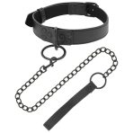 DARKNESS - BLACK NECKLACE WITH CHAIN - imagine 2